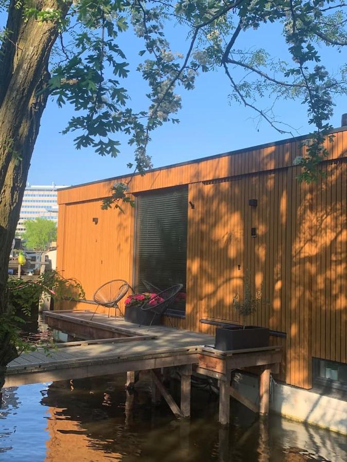 Ferienwohnung Beautiful Amstel Houseboat Amsterdam Exterior foto