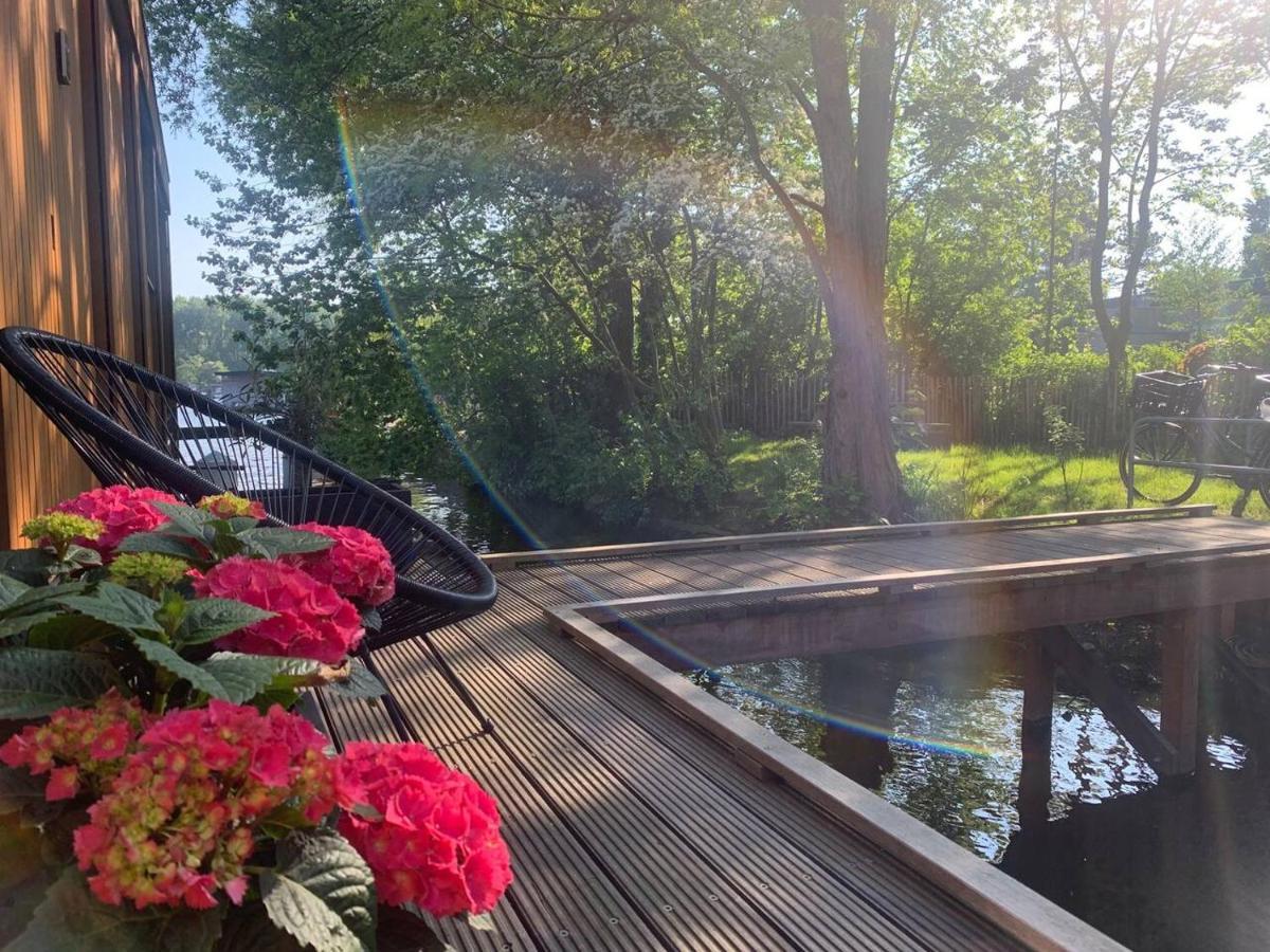 Ferienwohnung Beautiful Amstel Houseboat Amsterdam Exterior foto